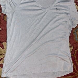 Under Armour Women's Light Gray V-Neck Tee